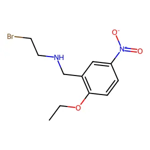 Benzylamine, N-(2-bromoethyl)-2-ethoxy-5-nitro- structure