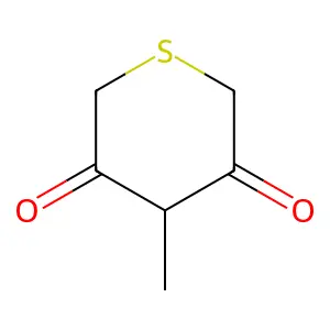 4-Methylthiane-3,5-dione structure