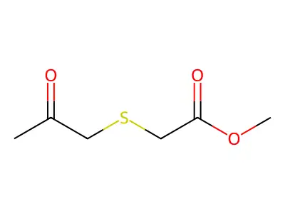 methyl 2-[(2-oxopropyl)sulfanyl]acetate structure
