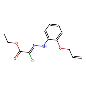 Ethyl 2-chloro-2-[(2-prop-2-enoxyphenyl)hydrazinylidene]acetate structure