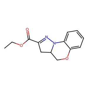 ethyl 3a,4-dihydro-3H-pyrazolo[5,1-c][1,4]benzoxazine-2-carboxylate structure