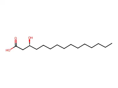 Pentadecanoic acid, 3-hydroxy-, (S)- structure