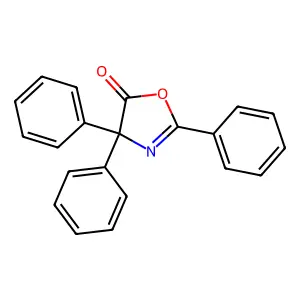 2,4,4-Triphenyl-2-oxazolin-5-one structure