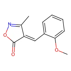 5(4H)-Isoxazolone, 4-[(2-methoxyphenyl)methylene]-3-methyl- structure