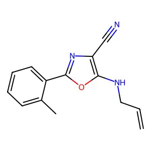 2-(2-Methylphenyl)-5-(prop-2-enylamino)-1,3-oxazole-4-carbonitrile structure