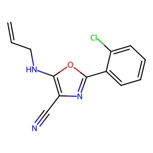 5-(Allylamino)-2-(2-chlorophenyl)oxazole-4-carbonitrile structure