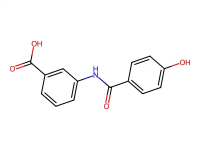 Benzoic acid, 3-[(4-hydroxybenzoyl)amino]-(9CI) structure