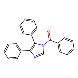 1H-Imidazole, 1-benzoyl-4,5-diphenyl- structure