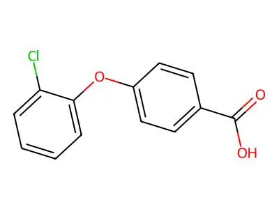 4-(2-chlorophenoxy)benzoic Acid structure
