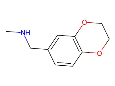 1-(2,3-Dihydro-1,4-benzodioxin-6-yl)-N-methylmethanamine structure