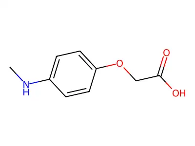 2-[4-(Methylamino)phenoxy]acetic acid structure