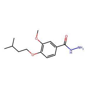 3-Methoxy-4-(3-methylbutoxy)benzohydrazide structure