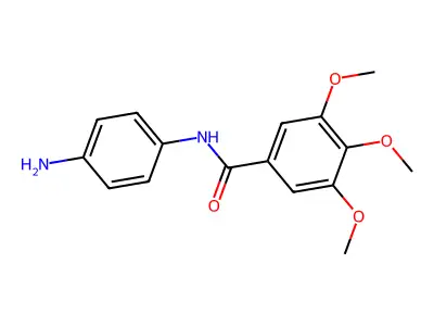 N-(4-aminophenyl)-3,4,5-trimethoxybenzamide structure