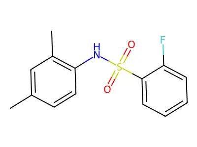 (2,4-Dimethylphenyl)[(2-fluorophenyl)sulfonyl]amine structure