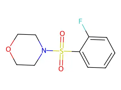 4-((2-Fluorophenyl)sulfonyl)morpholine structure