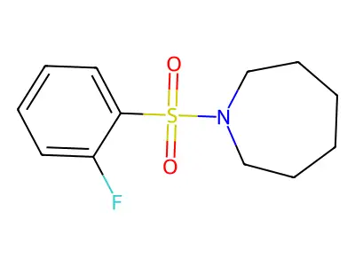 1-(2-Fluorophenyl)sulfonylazepane structure