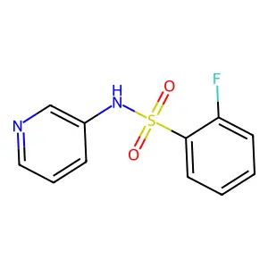 2-fluoro-N-pyridin-3-ylbenzenesulfonamide structure