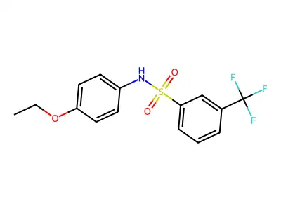 N-(4-ethoxyphenyl)-3-(trifluoromethyl)benzenesulfonamide structure