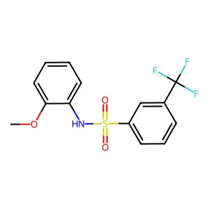 N-(2-methoxyphenyl)-3-(trifluoromethyl)benzenesulfonamide structure