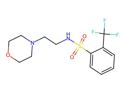 (2-Morpholin-4-ylethyl){[2-(trifluoromethyl)phenyl]sulfonyl}amine structure