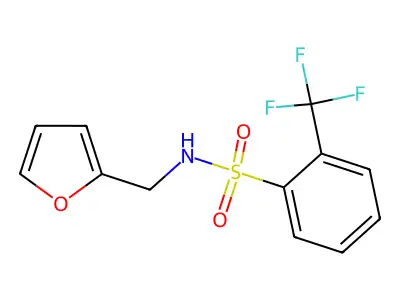 (2-Furylmethyl){[2-(trifluoromethyl)phenyl]sulfonyl}amine structure