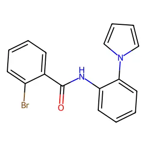 2-bromo-N-[2-(1H-pyrrol-1-yl)phenyl]benzamide structure