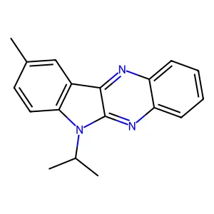 2-Methyl-5-(methylethyl)indolo[2,3-b]quinoxaline structure