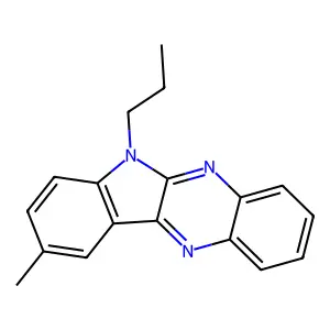 9-methyl-6-propyl-6H-indolo[2,3-b]quinoxaline structure