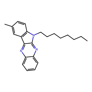 2-Methyl-5-octylindolo[2,3-b]quinoxaline structure
