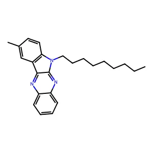 2-Methyl-5-nonylindolo[2,3-b]quinoxaline structure