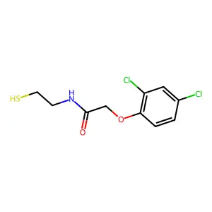 2-(2,4-Dichlorophenoxy)-N-(2-sulfanylethyl)acetamide structure