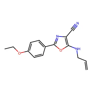 2-(4-Ethoxyphenyl)-5-(prop-2-enylamino)-1,3-oxazole-4-carbonitrile structure