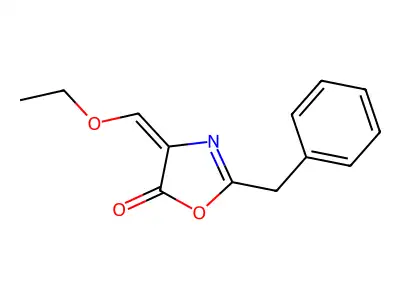 5(4H)-Oxazolone, 4-(ethoxymethylene)-2-(phenylmethyl)- structure