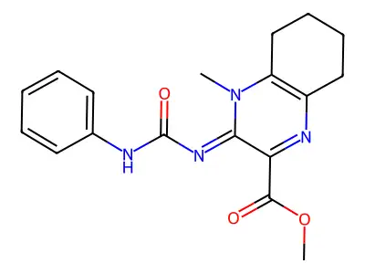 methyl (3E)-4-methyl-3-(phenylcarbamoylimino)-5,6,7,8-tetrah structure