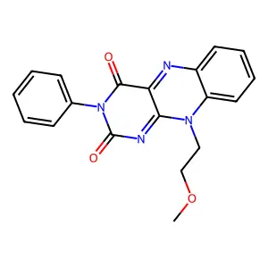 10-(2-Methoxyethyl)-3-phenylbenzo[g]pteridine-2,4(3H,10H)-dione structure