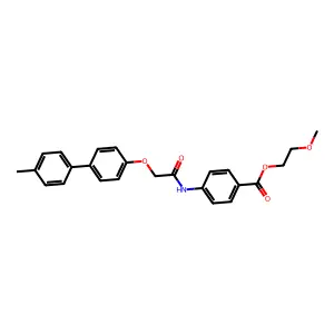 2-Methoxyethyl 4-{2-[4-(4-methylphenyl)phenoxy]acetylamino}benzoate structure