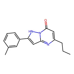 2-(3-methylphenyl)-5-propyl-1H-pyrazolo[1,5-a]pyrimidin-7-one structure