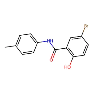 5-bromo-2-hydroxy-N-(4-methylphenyl)benzamide structure