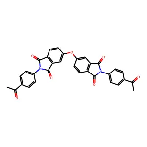 1H-Isoindole-1,3(2H)-dione, 5,5'-oxybis[2-(4-acetylphenyl)- structure