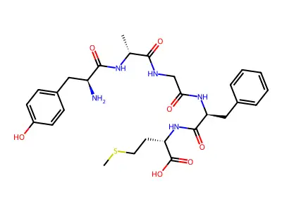 Enkephalin-met, ala(2)- structure