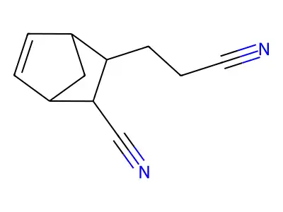5-Norbornene-2-propionitrile, 3-cyano- structure