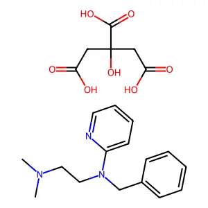 Tripelennamine Citrate structure