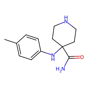 4-Piperidinecarboxamide, 4-[(4-methylphenyl)amino]- structure