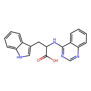 L-Tryptophan, N-4-quinazolinyl- structure