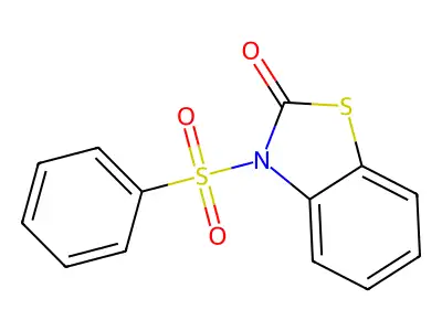 2(3H)-Benzothiazolone, 3-(phenylsulfonyl)- structure