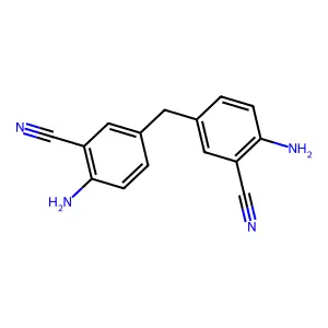 Benzonitrile, 3,3'-methylenebis[6-amino- structure