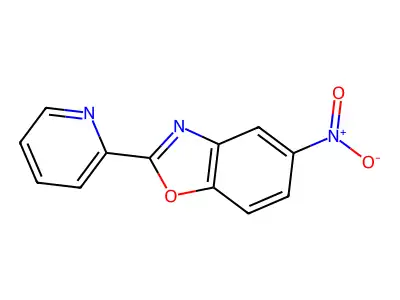 Benzoxazole, 5-nitro-2-(2-pyridinyl)- structure