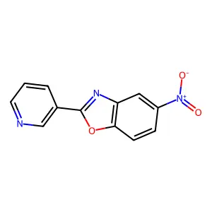 Benzoxazole, 5-nitro-2-(3-pyridinyl)- structure