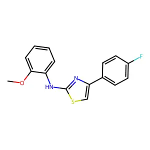4-(4-fluorophenyl)-N-(2-methoxyphenyl)-1,3-thiazol-2-amine structure
