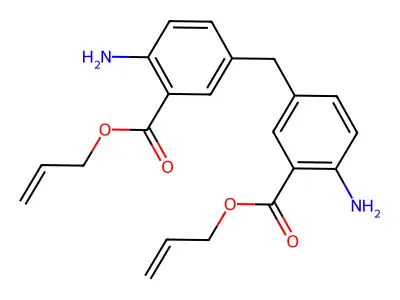Benzoic acid, 3,3'-methylenebis[6-amino-, 1,1'-di-2-propen-1-yl ester structure